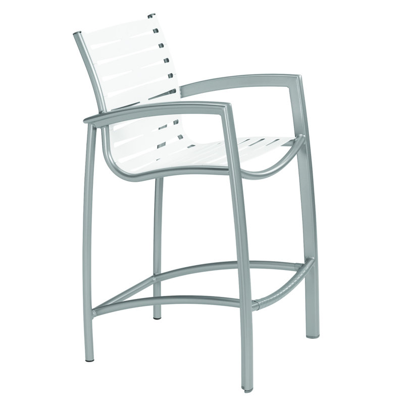Tabouret de bar 28 po South Beach EZ Span ™, Graphite, Vinyle neige