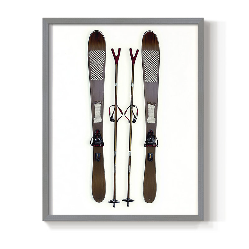 Reproduction encadrée - bois massif, Gris, H 11 po x l 9 po