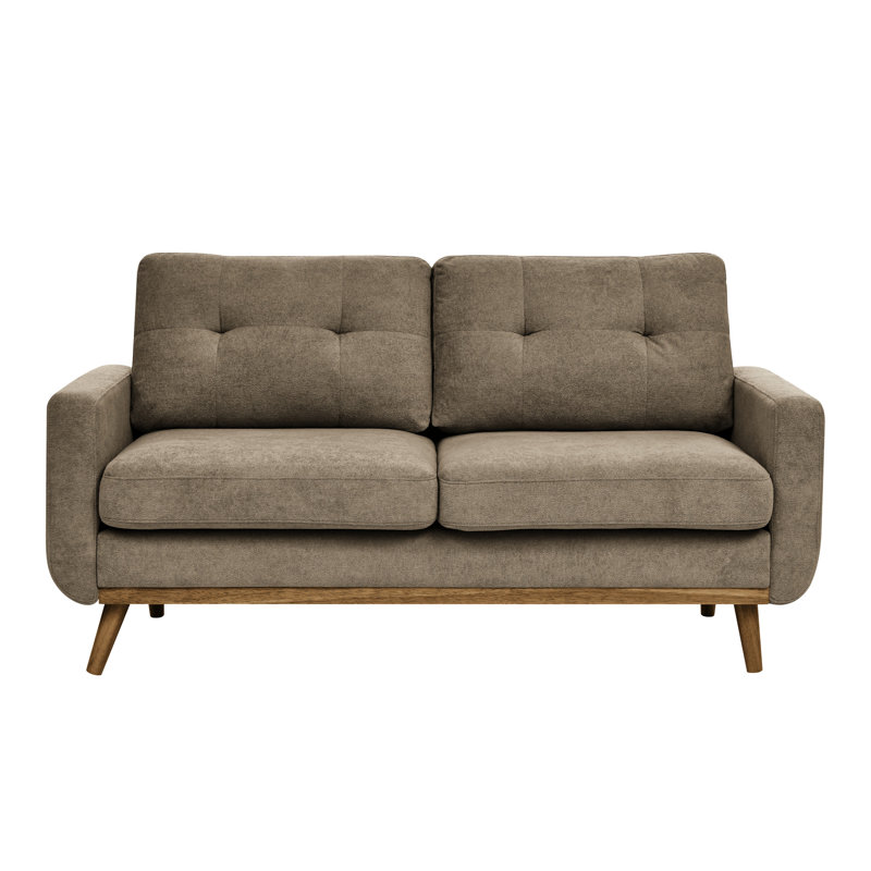 Large style contemporain de 67,7 po, revêtement, chameau, matériau de conversation Mid-Century moderne, couleur chameau, centre de table de salon