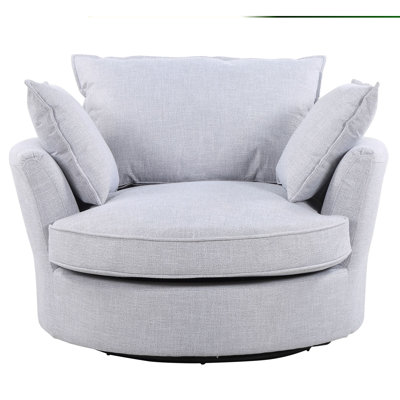 Lansdale Upholstered Swivel Lounge Chair