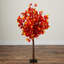 4 pi. Arbre d'automne artificiel pré-éclairé avec 160 lumières DEL blanc chaud