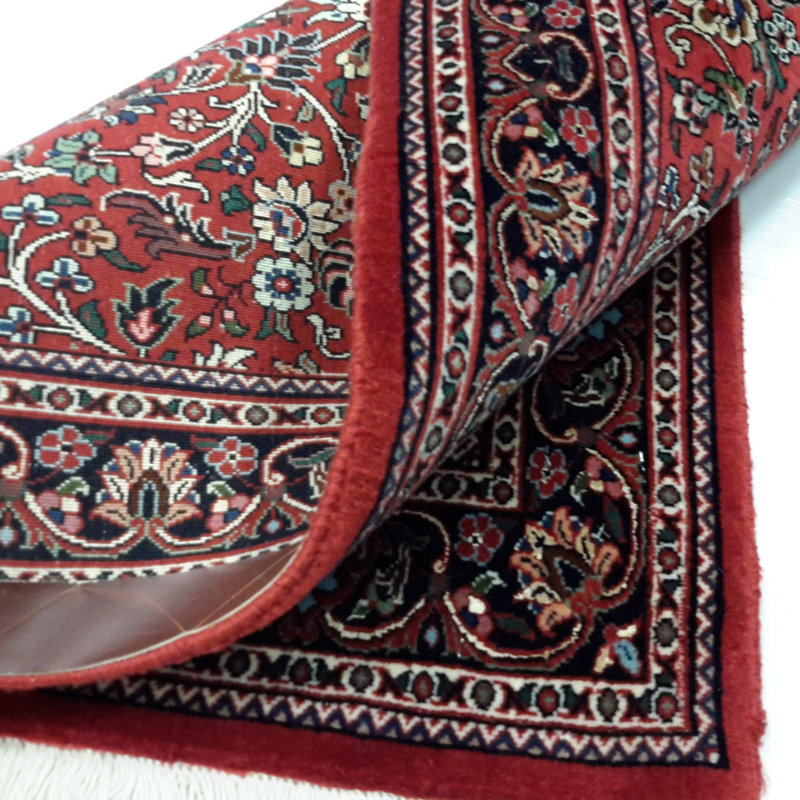 Tapis formel en soie à motif de bidet sur toile Isabelline - 2 pi 4 po x 4 pi 8 po