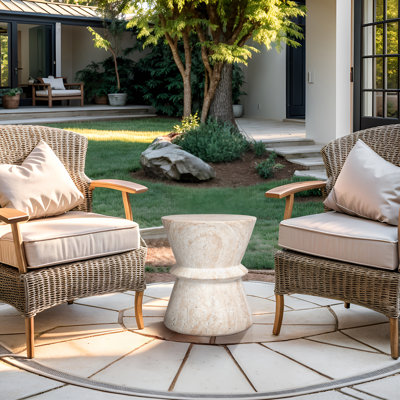 Table d'appoint Hourg Travertine