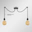 2 - Light Black Bulb Pendant