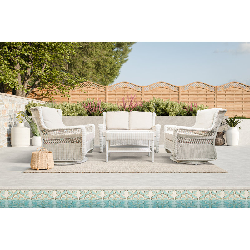 Chaise pivotante avec coussins Vaishnavi