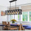 6 - Light Dimmable Kitchen Island Square / Rectangle Chandelier