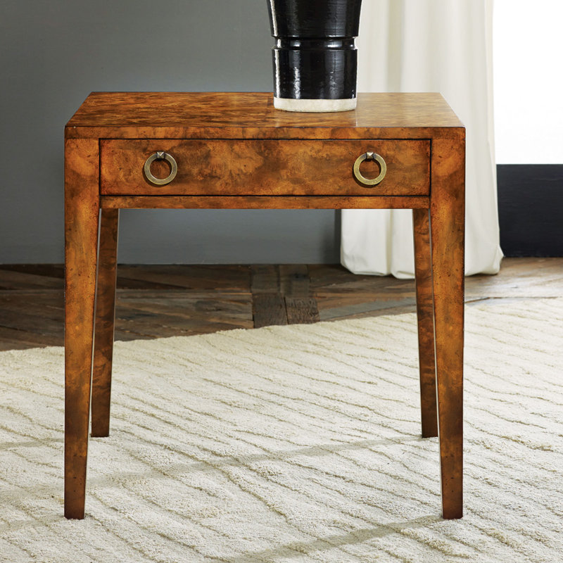 Mid Century Solid Wood End Table