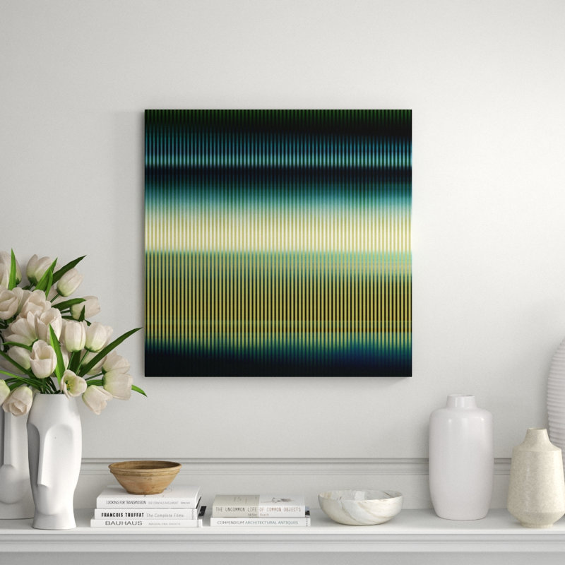 Radiant Stripes Print by Sofia Fox, 48" H x 48" W x 1.5" D, Plexi