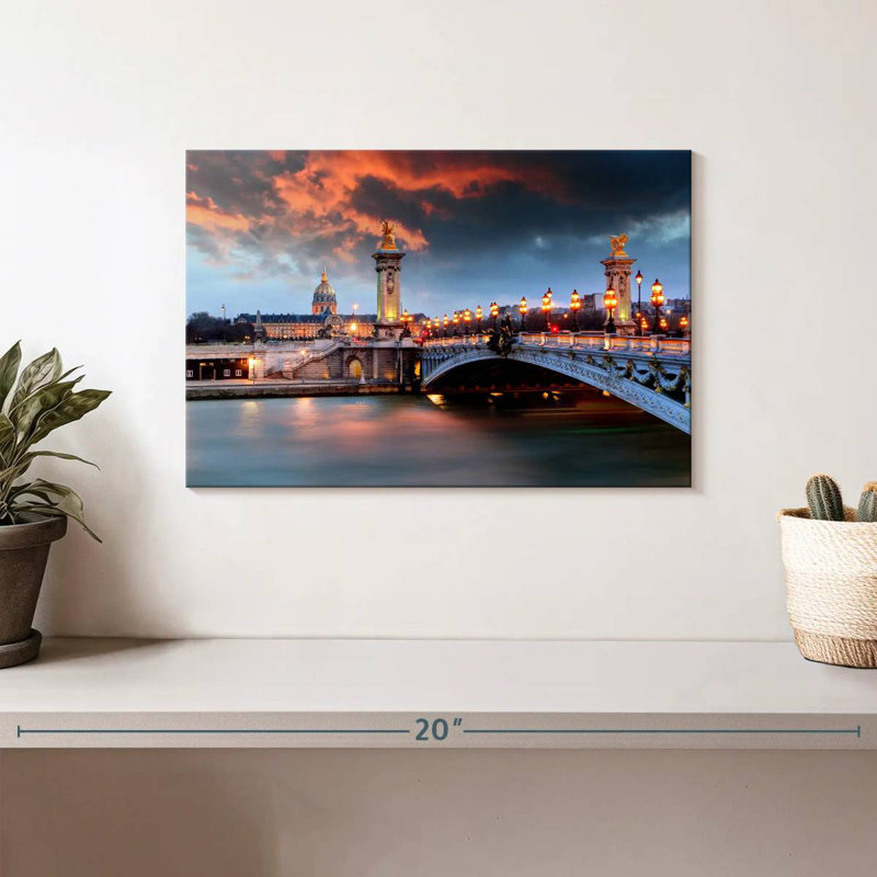 Lilie Pont Alexandre III, 8" H x 12" W