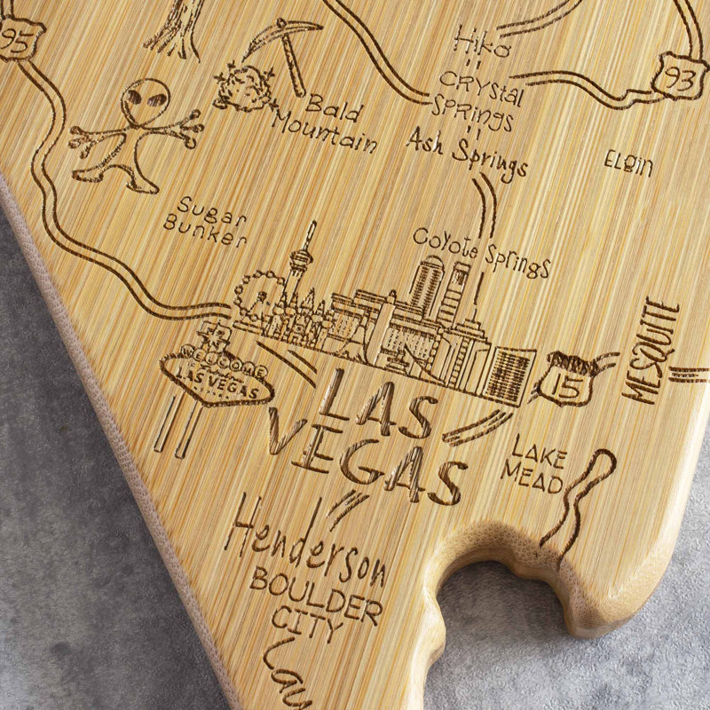 Destination Nevada Bamboo Cutting & Serving Board