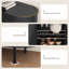 Buffet avec grand tiroir, buffet avec porte coulissante Tambour et tablette réglable-591230544-603300520