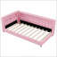 Lit plateforme tapissier simple TG avec ports USB et éclairage à DEL, parfait pour les chambres modernes et un confort accru.-131475918-131475920