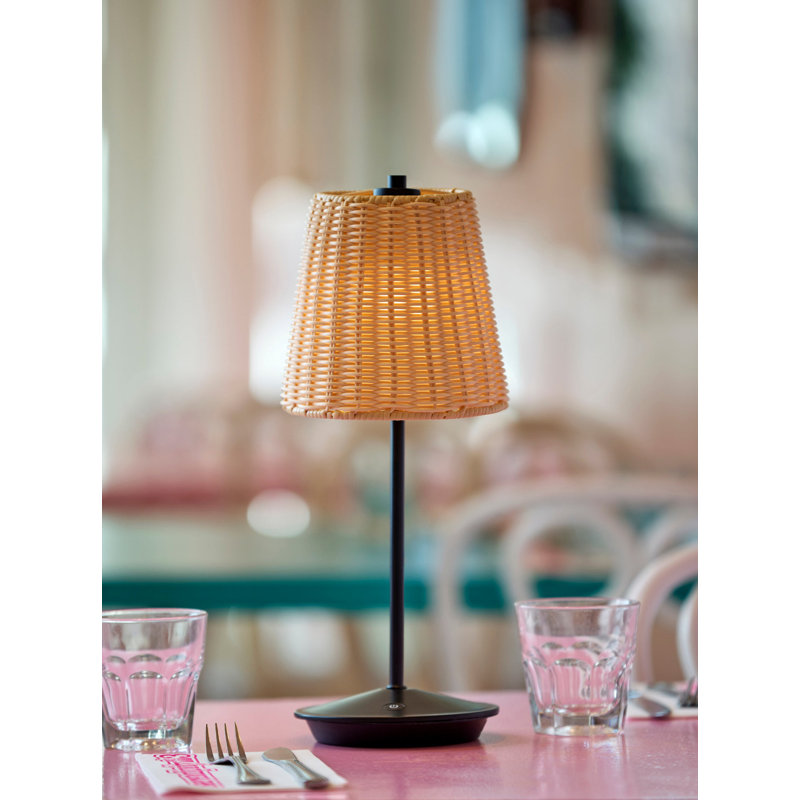 Lampe de table Andy, Noir mat
