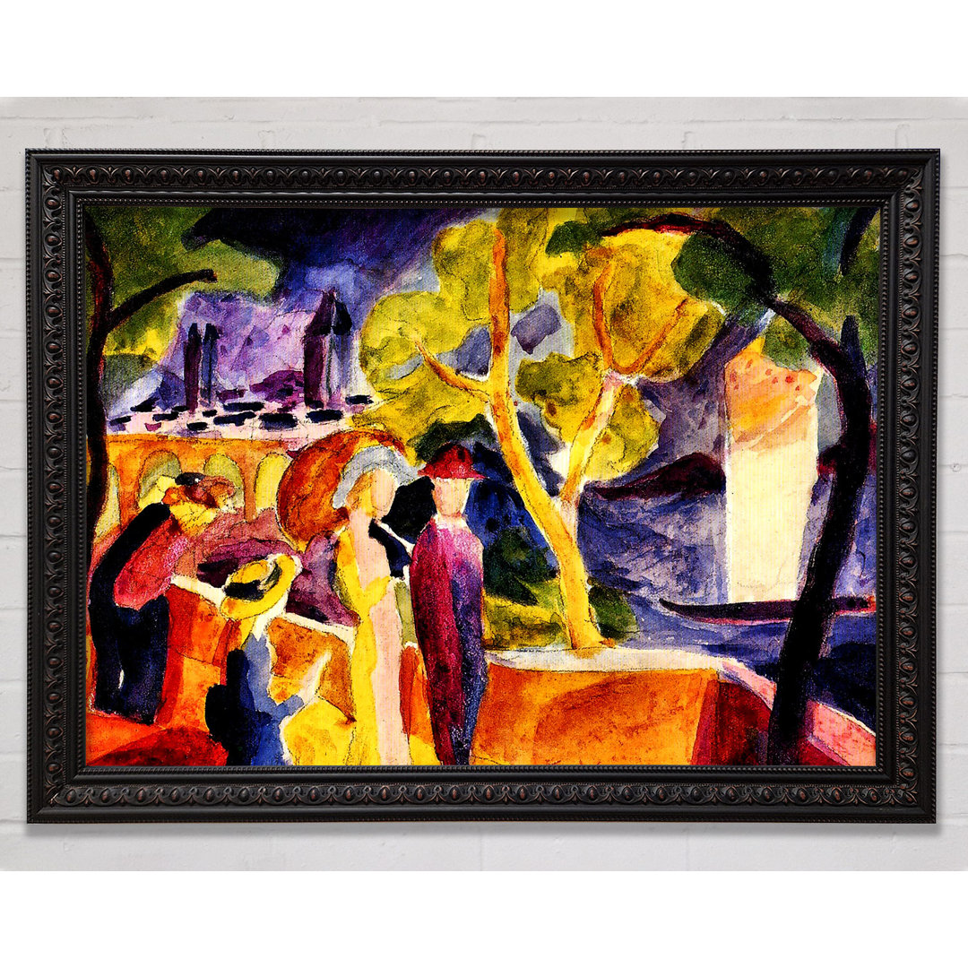 Spaziergang am See von August Macke - Einzelner Bilderrahmen Druck