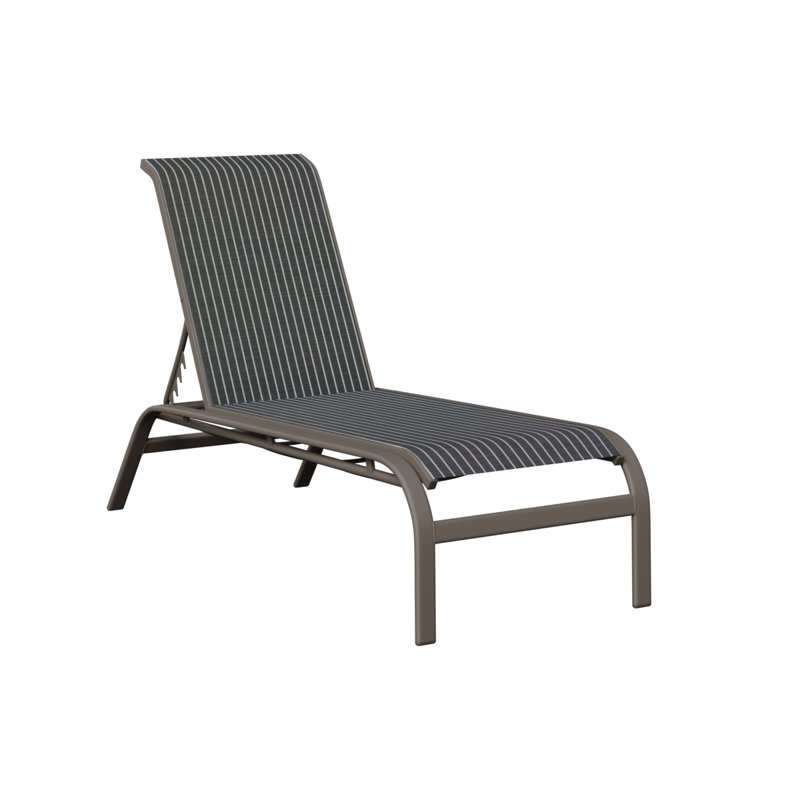 Chaise longue en aluminium graphite Coakley, Graphite