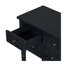Console étroite, canapé mince avec trois tiroirs de rangement et tablette inférieure (noir)-604298311