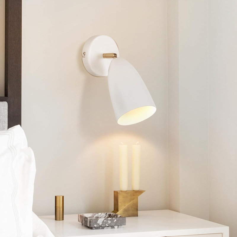 Shumena Armed Sconce, White/Matt