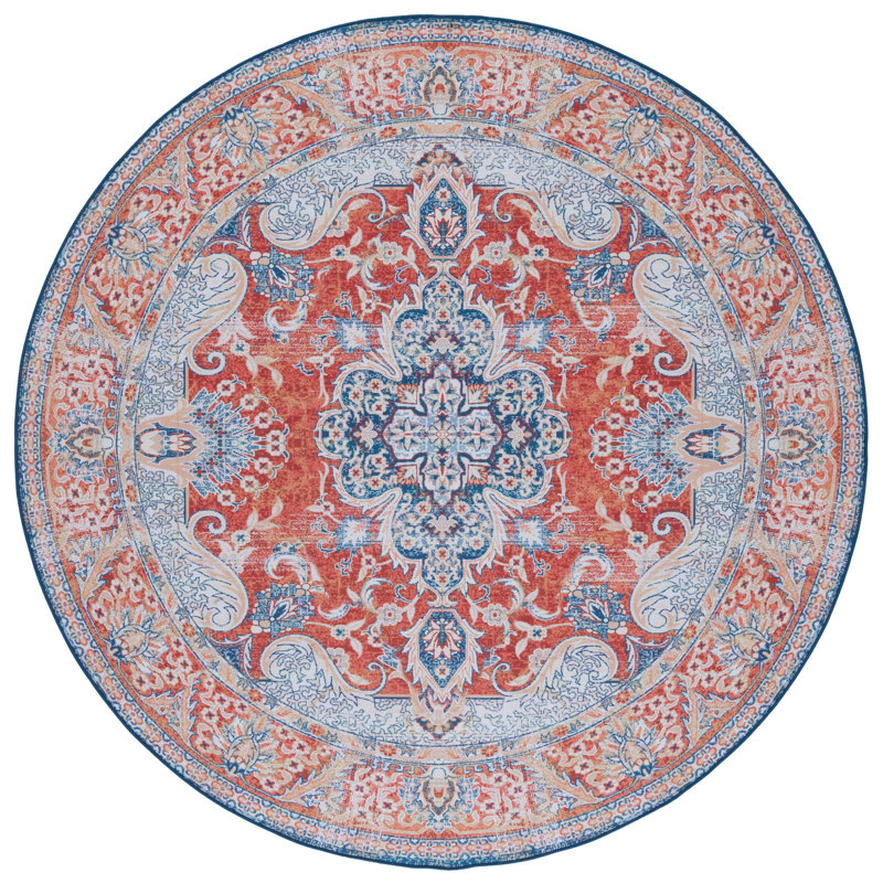 Tucson Performance Machine Washable Oriental Rug, Round 6'