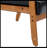 Accent Chairs Set of 2 with Side Table, Wood and Fabric Armchairs Side Chair-1814407674
