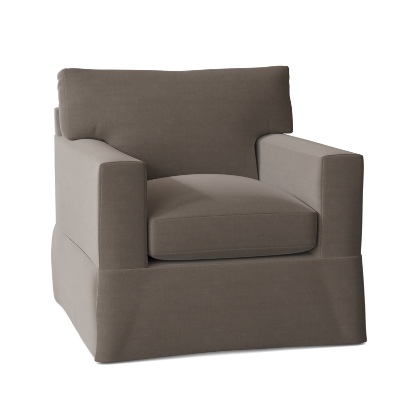Fauteuil à housse large 37 po McCall, Pavé Akiko