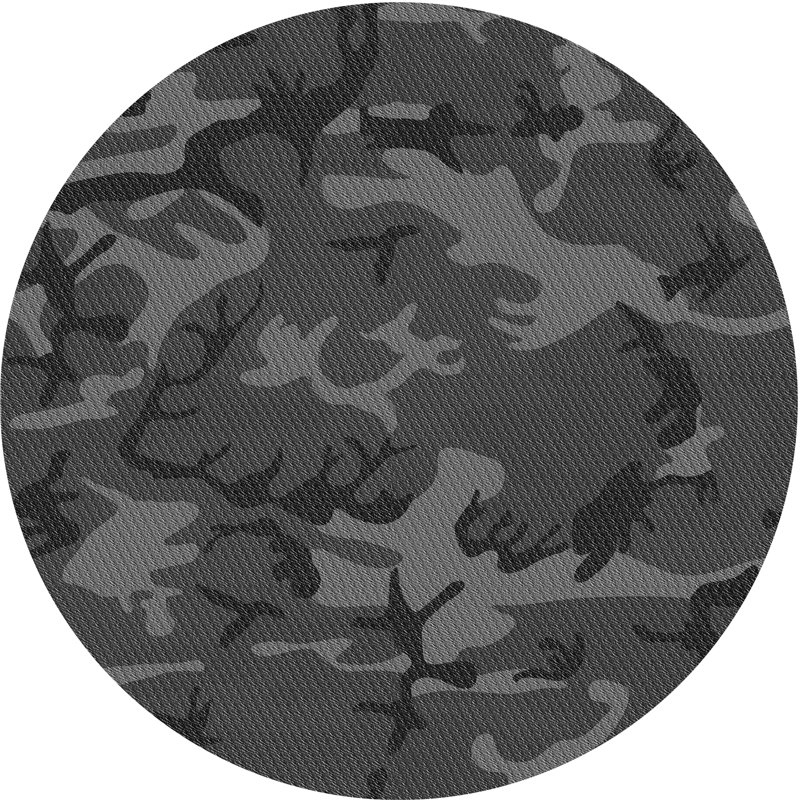 Camouflage Indoor Rug, Round 5'