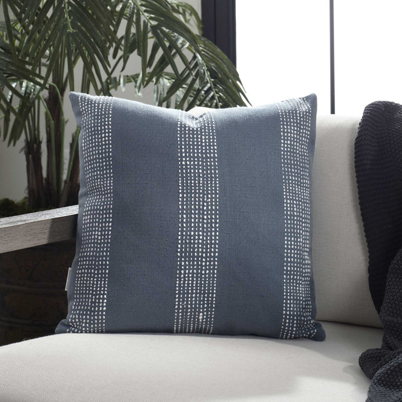 Uttermost Caper Slate Blue Outdoor Pillow