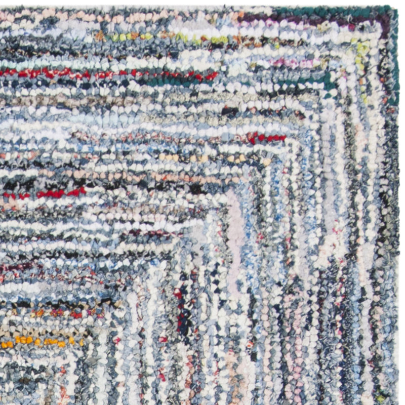 Tapis en coton touffeté à la main Baum, Rectangle 5 pi x 8 pi