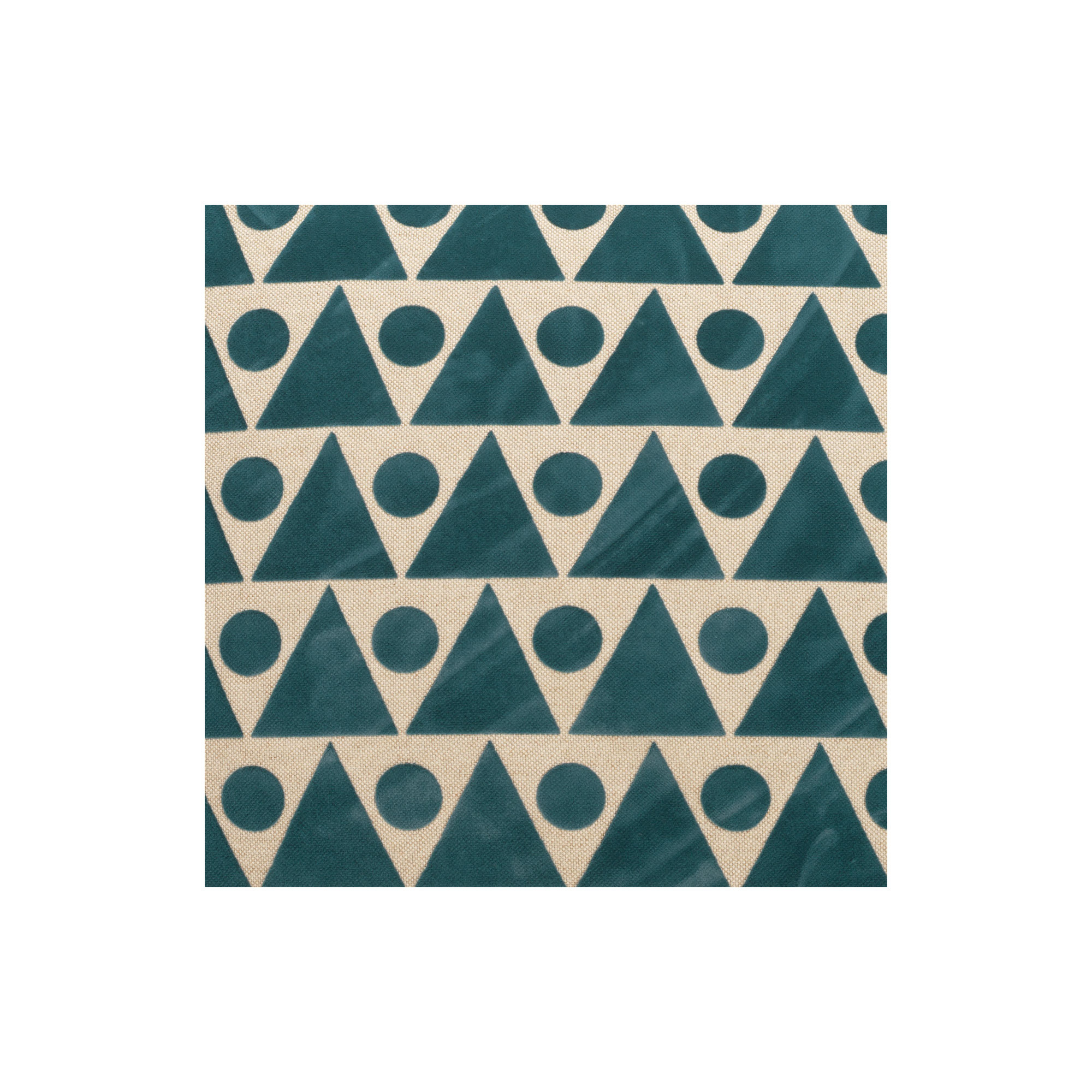 Kilo Geometric Throw Pillow, Turquoise, Square 20"