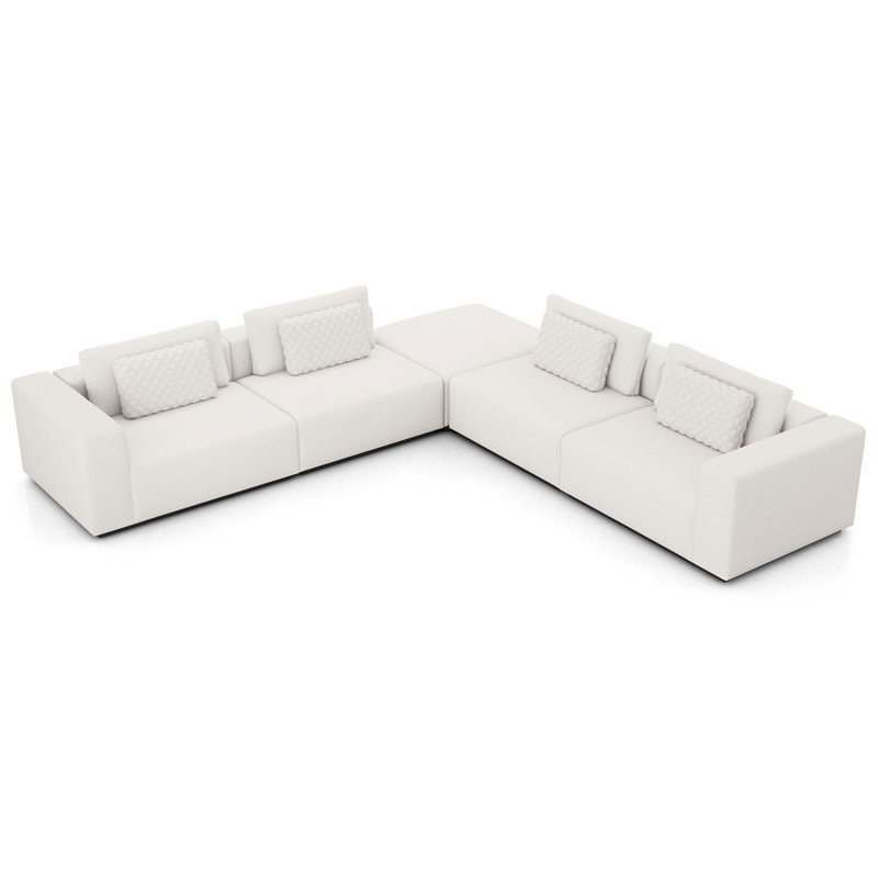 Canapé modulaire à angle large Ayton de 138 po