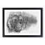 Portrait of a Lion in Abstract - Framed Print-55767277-55767278