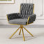 Helmville Tufted Velvet Metal Armchair (1Pcs)-1295454516