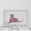 « pink cheetah »-impression d’art graphique sur papier encadrée-50107375