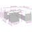  6 Piece Patio Sofa Set With Cushions Poly Rattan Acacia-1156960812-1156960813