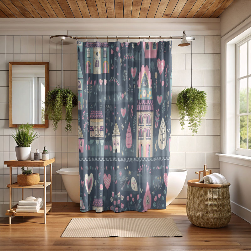 Rideau de douche Boho Hideaway - Premium, H 74 po x l 71 po