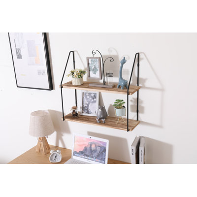 Momar 2 Piece Paulownia Tiered Shelf