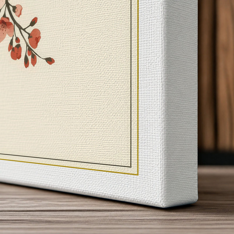 Cascading Blossom Botanical - Wrapped Canvas, 30x20 - 76.2 x 50.8 cm, White Border