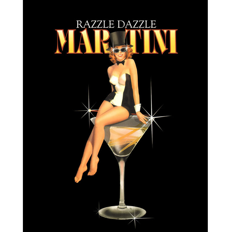 Razzle Dazzle Martini, H 18 po x l 14 po