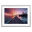 «Island Sunset Over Docks», reproduction sous verre encadrée, design par LSR Creative Studio-653333834-653333835
