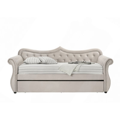 Adkins Velvet Daybed With Trundle