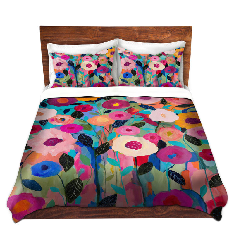 Ensembles de housses de couette DiaNoche en microfibre par Carrie Schmitt - Autumn Splendor Flowers