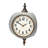 Camptown Decorative Metal Double Sided Wall Clock with Distressed Finish