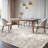  Dagmar Machine Washable Area Rug Abstract Modern Low Pile Indoor Carpet Neutral Non-Slip Backing Floor Mat for Bedroom Dining Room Farmhouse Home Office-750314827-755991379