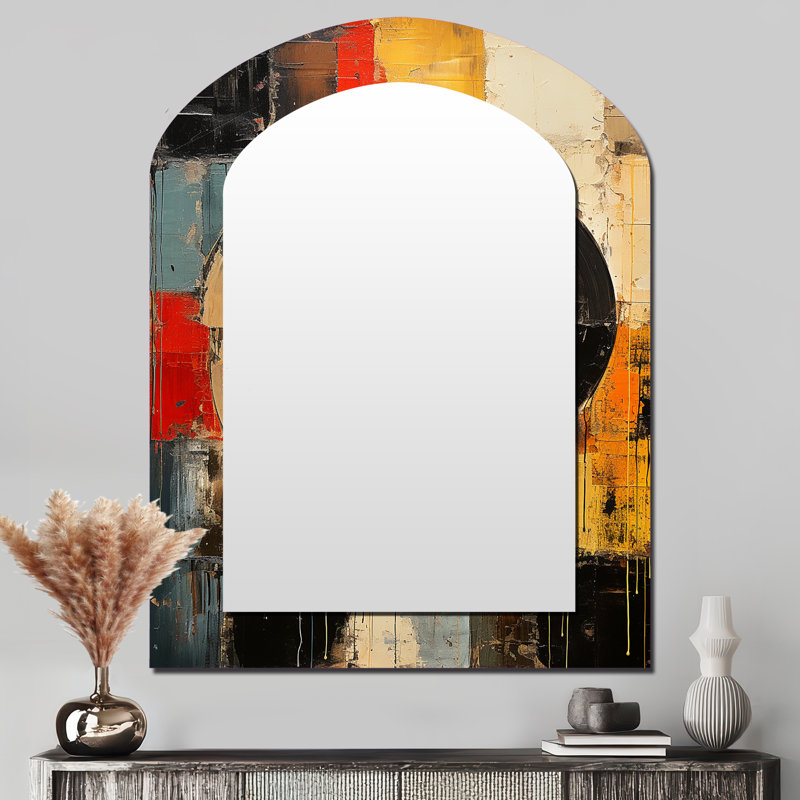 Napfle - Miroir en métal tendance, 43 po x 33 po