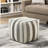 Modern Non-Slip Floor Pouf - Fabric, 16"X16"X16" Size With Cover Style, 6.5Lb Package Weight