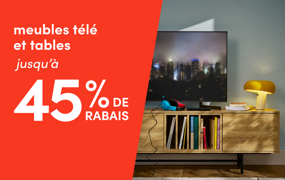 meubles télé et tables en solde