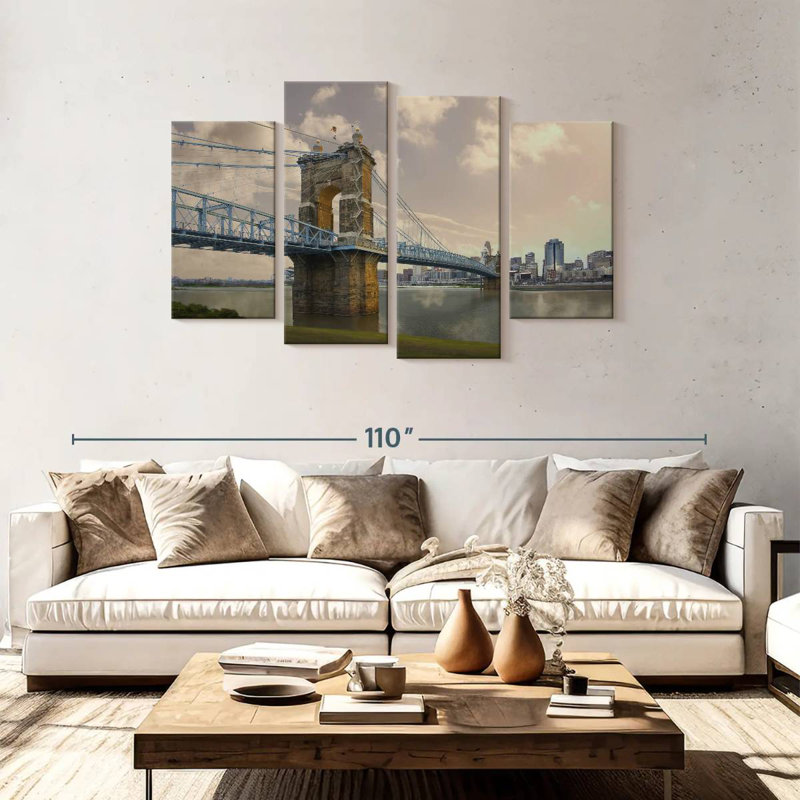 Lilie Roebling Bridge In Ohio