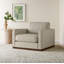 Ensemble de salon rembourré 2 pièces avec base socle Bobbi-122547951