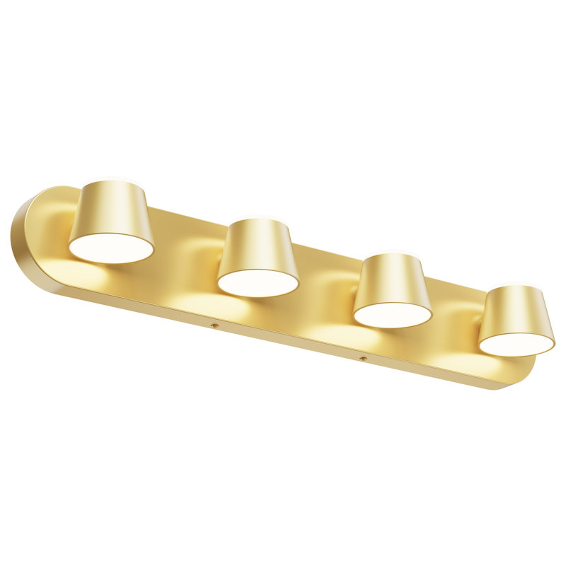 Boze Dimmable LED Vanity Light, Gold, 4