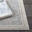 Tapis gris clair / ivoire à motif géométrique Ammundsen-1282174992