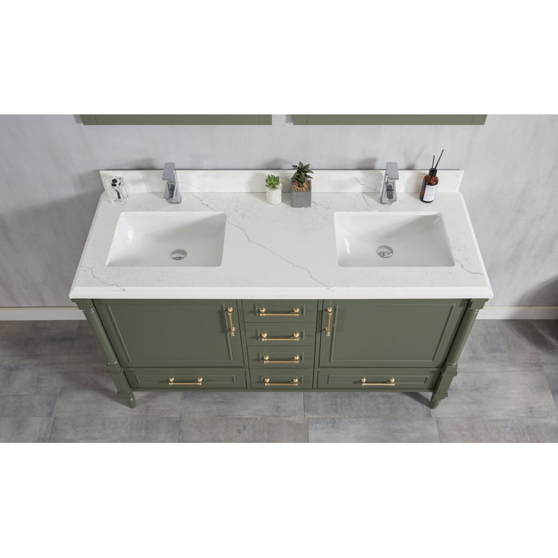 Ensemble de meuble-lavabo double 60 po Flavell, Empira
